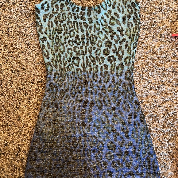 Guess by Marciano Leopard Print Mini Dress Size XS - Picture 4 of 6